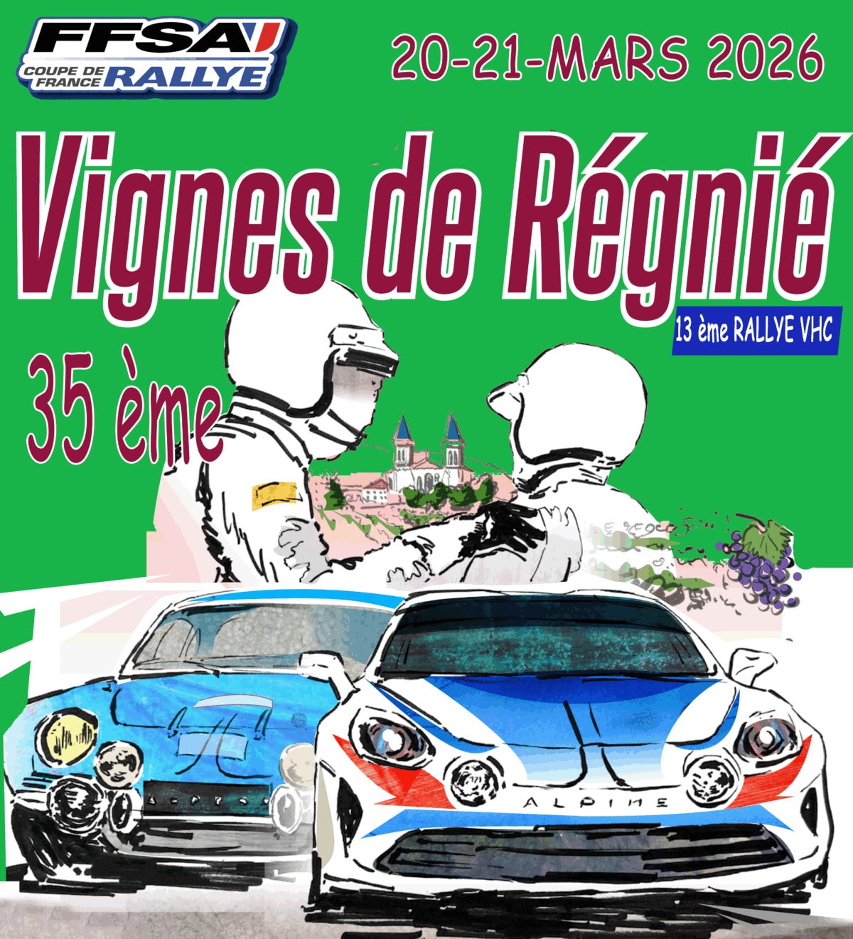 Lire la suite à propos de l’article Rallye des Vignes de Régnié 2026 (VHC) – Liste des engagés