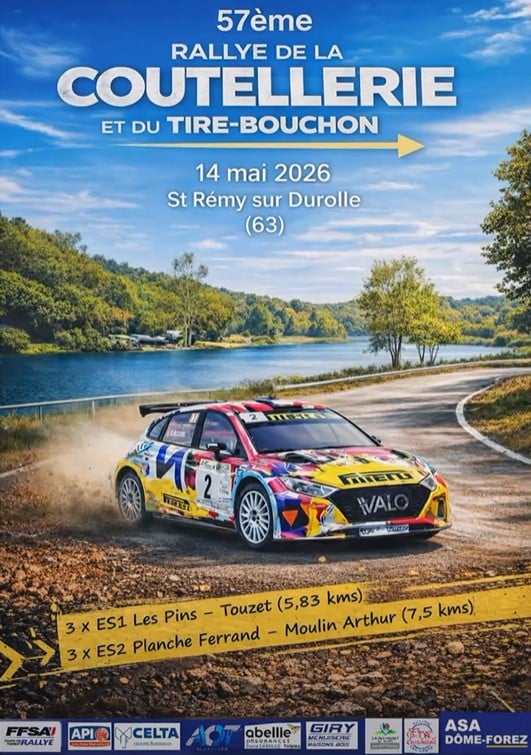 Lire la suite à propos de l’article Rallye de la Coutellerie et du Tire-Bouchon 2026 – Liste des engagés