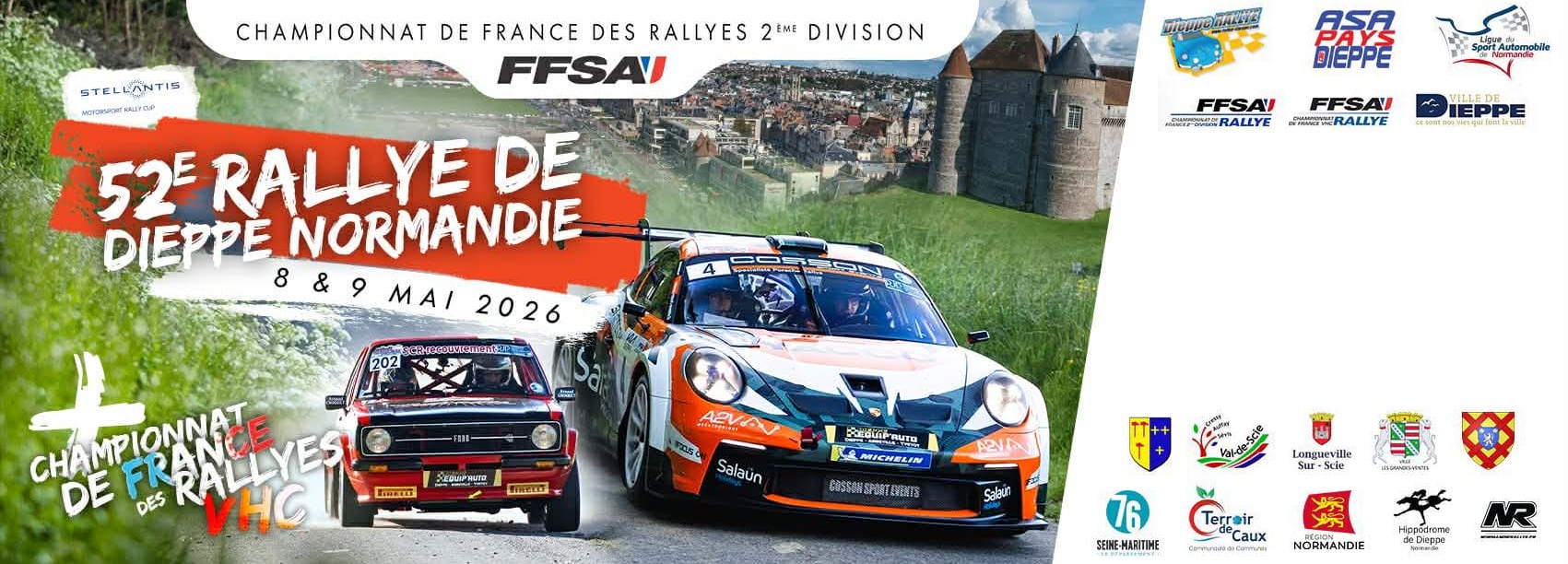 Lire la suite à propos de l’article Rallye de Dieppe 2026 – Liste des engagés