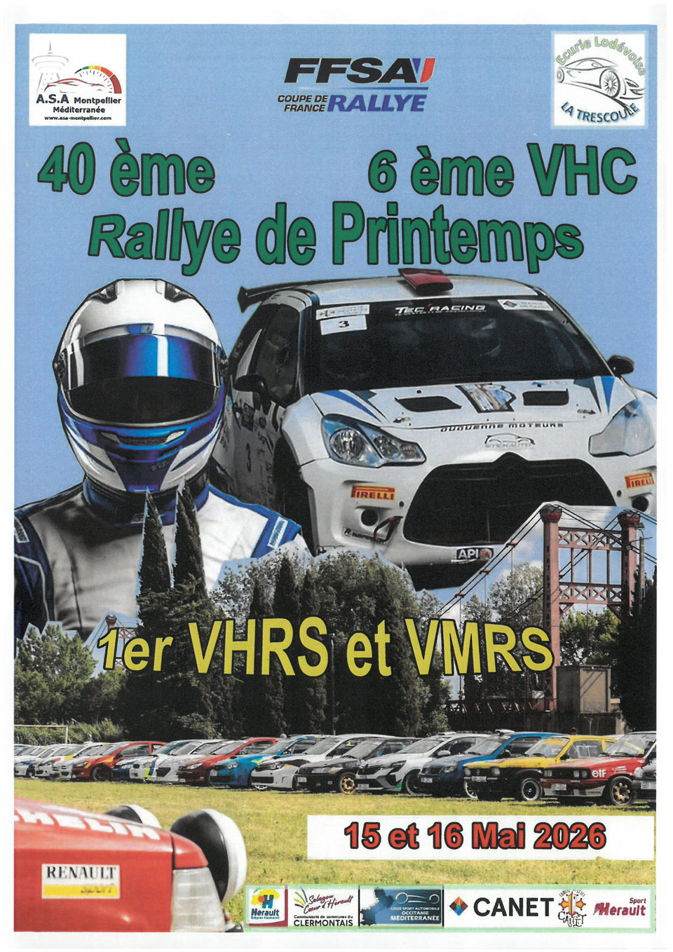 Lire la suite à propos de l’article Le Rallye de Printemps 2026 (34) – Liste des engagés