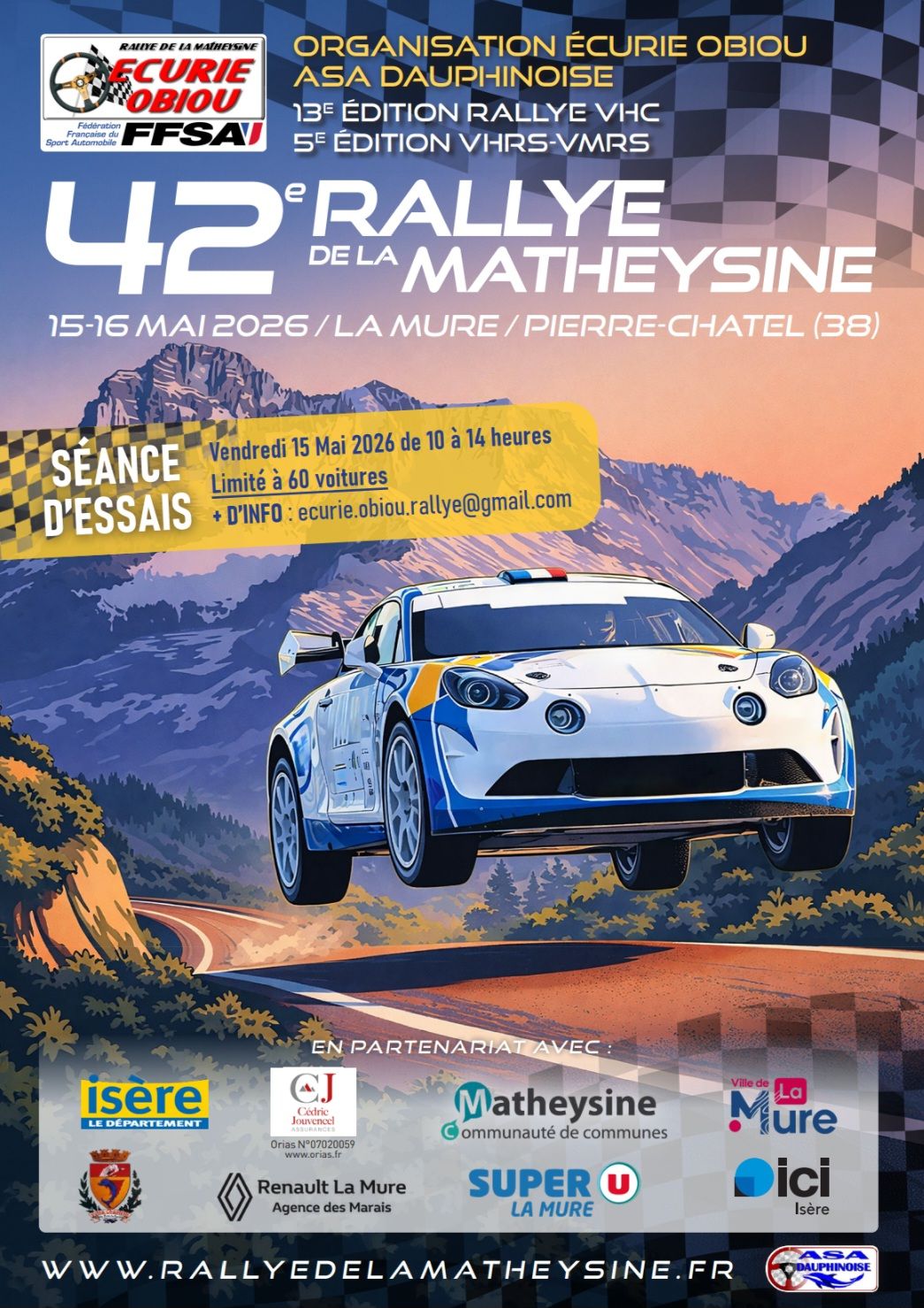 Lire la suite à propos de l’article Rallye de la Matheysine 2026