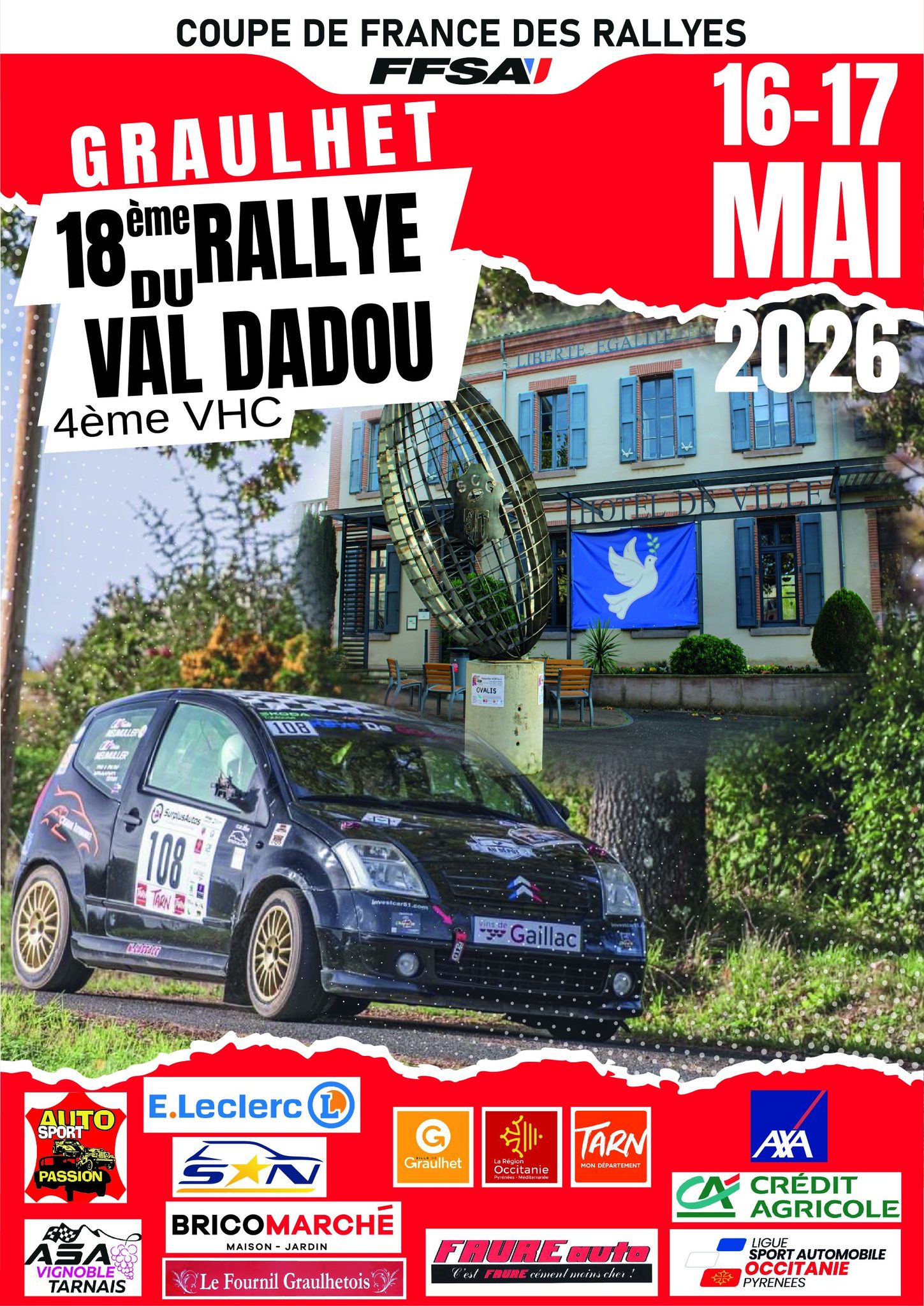 Lire la suite à propos de l’article Rallye du Val Dadou 2026 – Liste des engagés