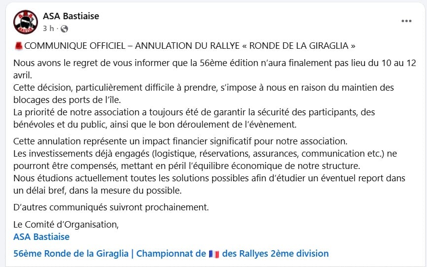 You are currently viewing La Ronde de la Giraglia 2026 est annulée