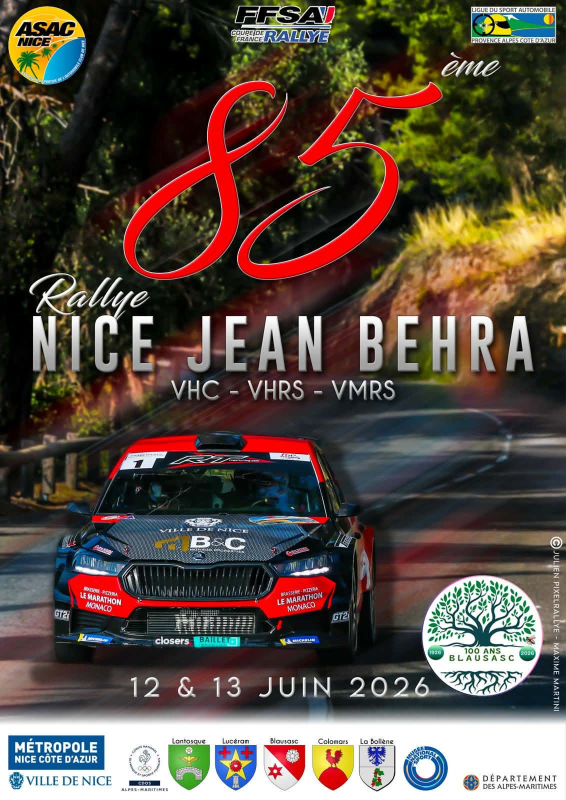 Lire la suite à propos de l’article Rallye Nice Jean Behra 2026