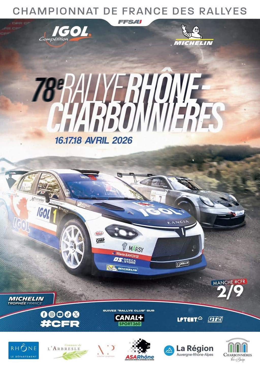 Lire la suite à propos de l’article Rallye Rhône Charbonnières 2026 – Ordre de départ – Etape 2