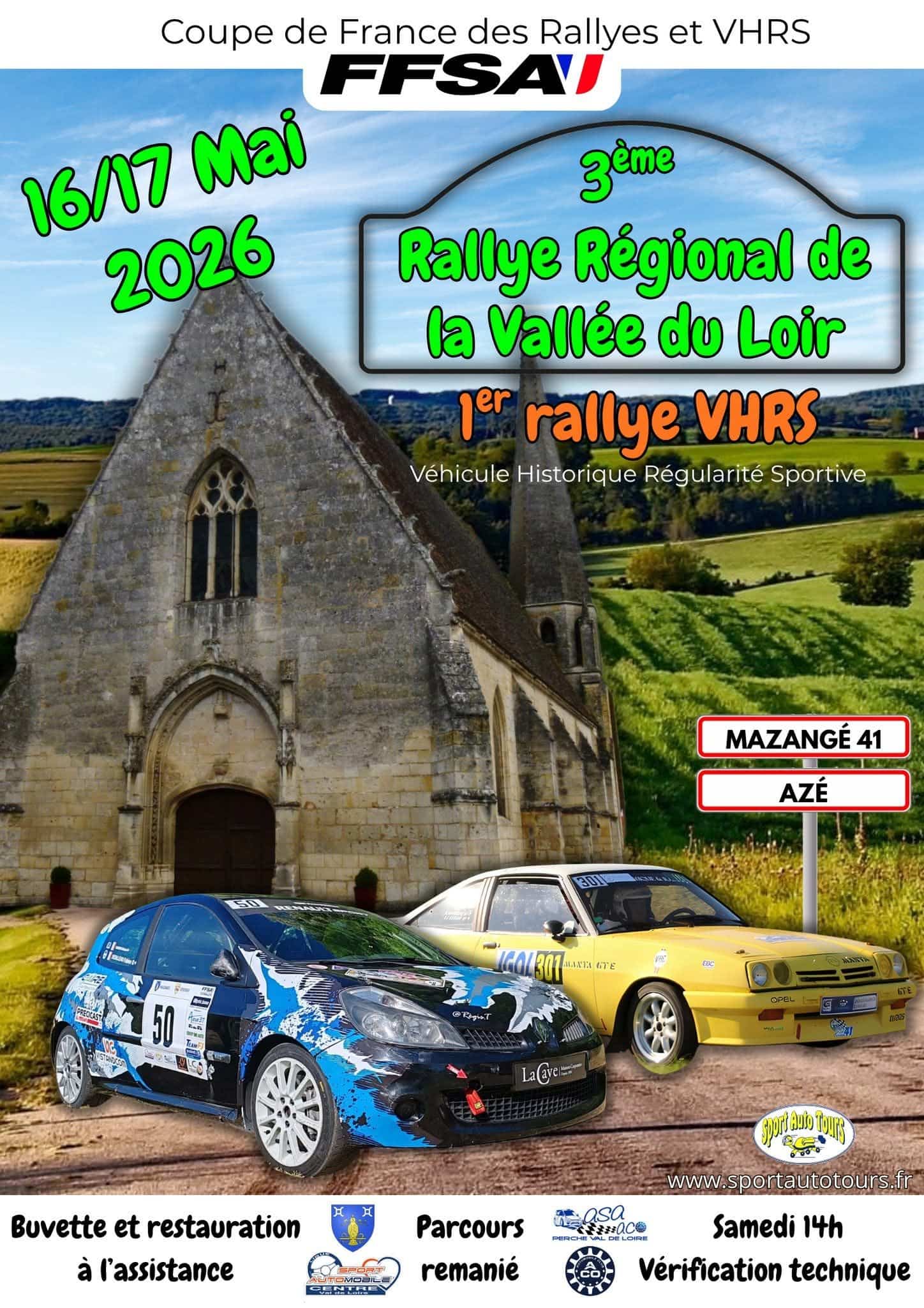 Lire la suite à propos de l’article Rallye de la Vallée du Loir 2026 – Liste des engagés