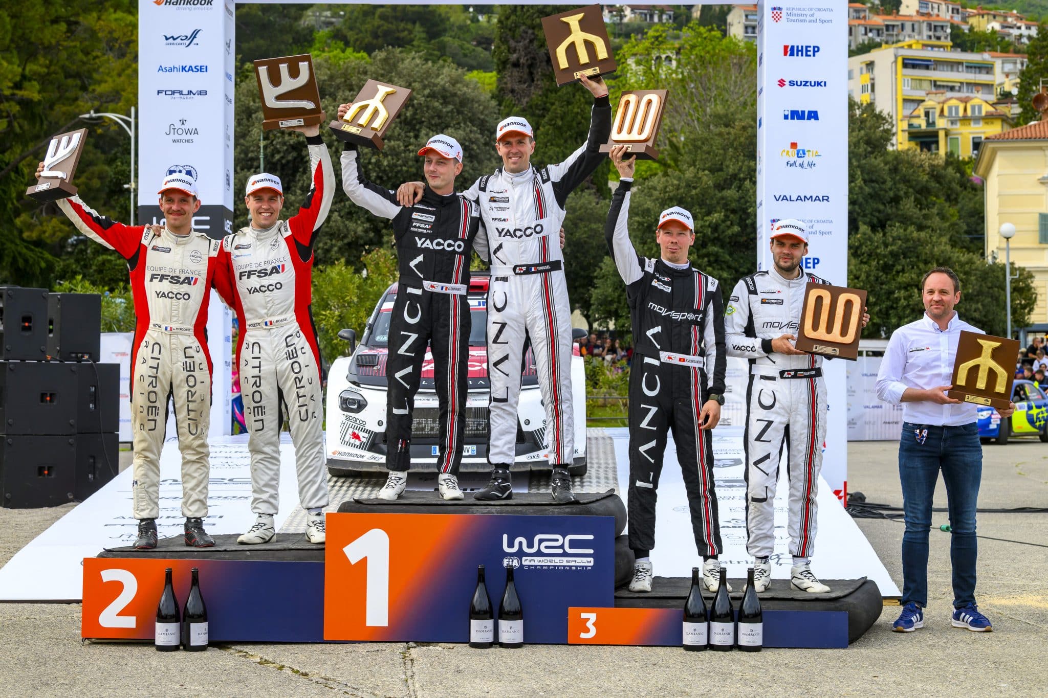 Lire la suite à propos de l’article Lancia décroche sa première victoire en WRC2 au Rallye de Croatie avec Rossel–Dunand