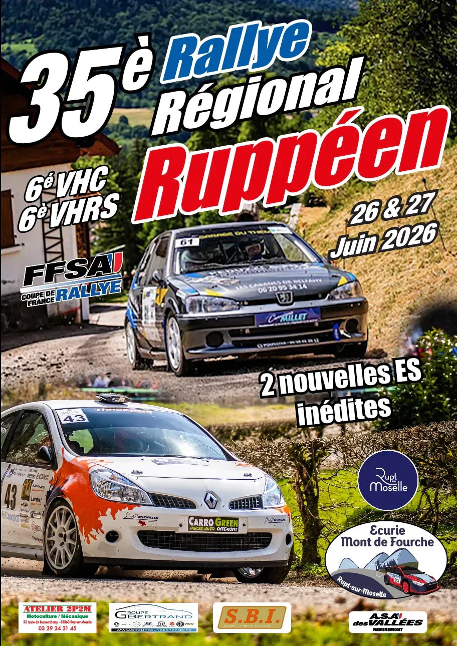 Lire la suite à propos de l’article Rallye Ruppéen 2026