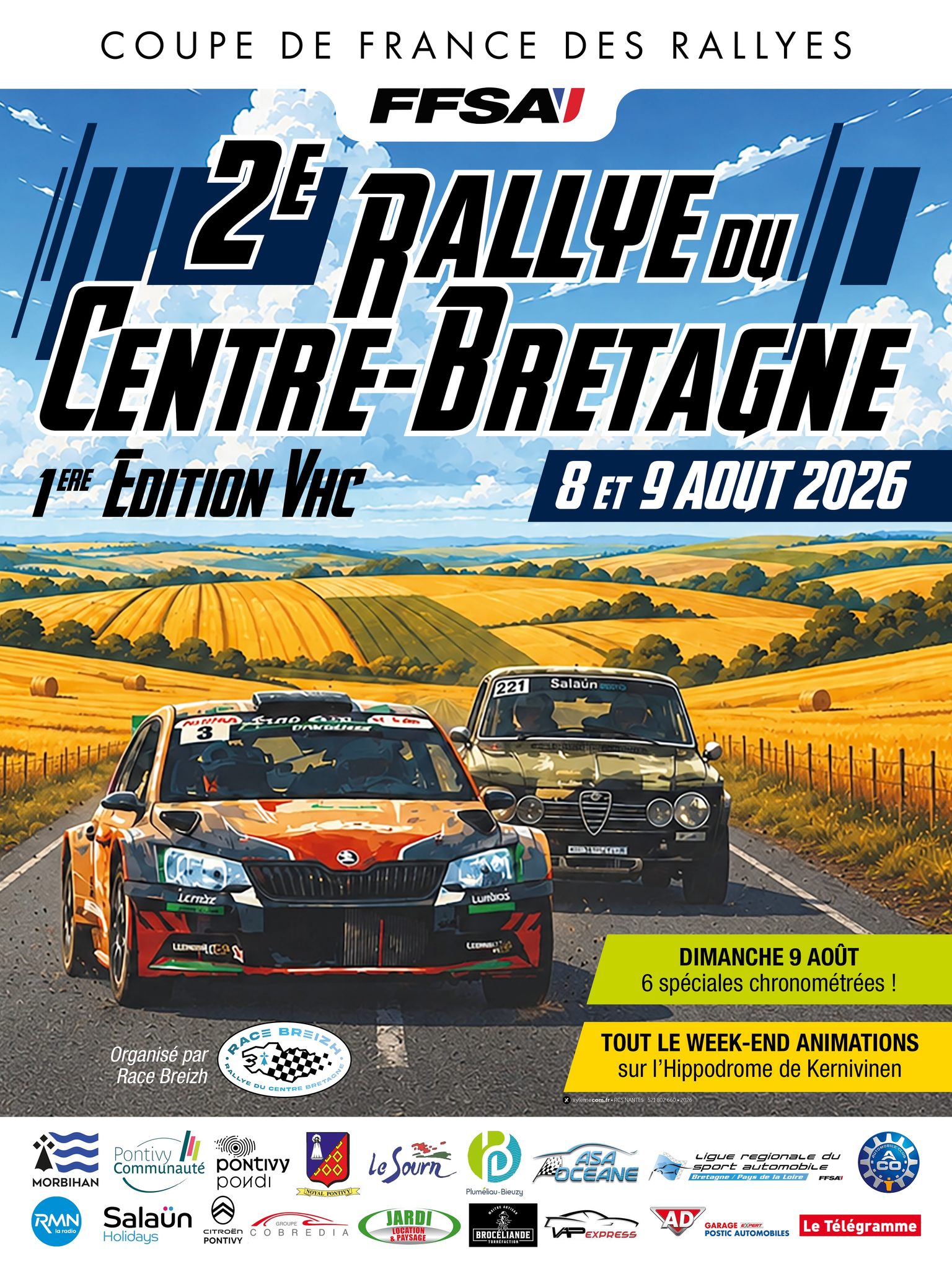 Lire la suite à propos de l’article Rallye du Centre Bretagne 2026