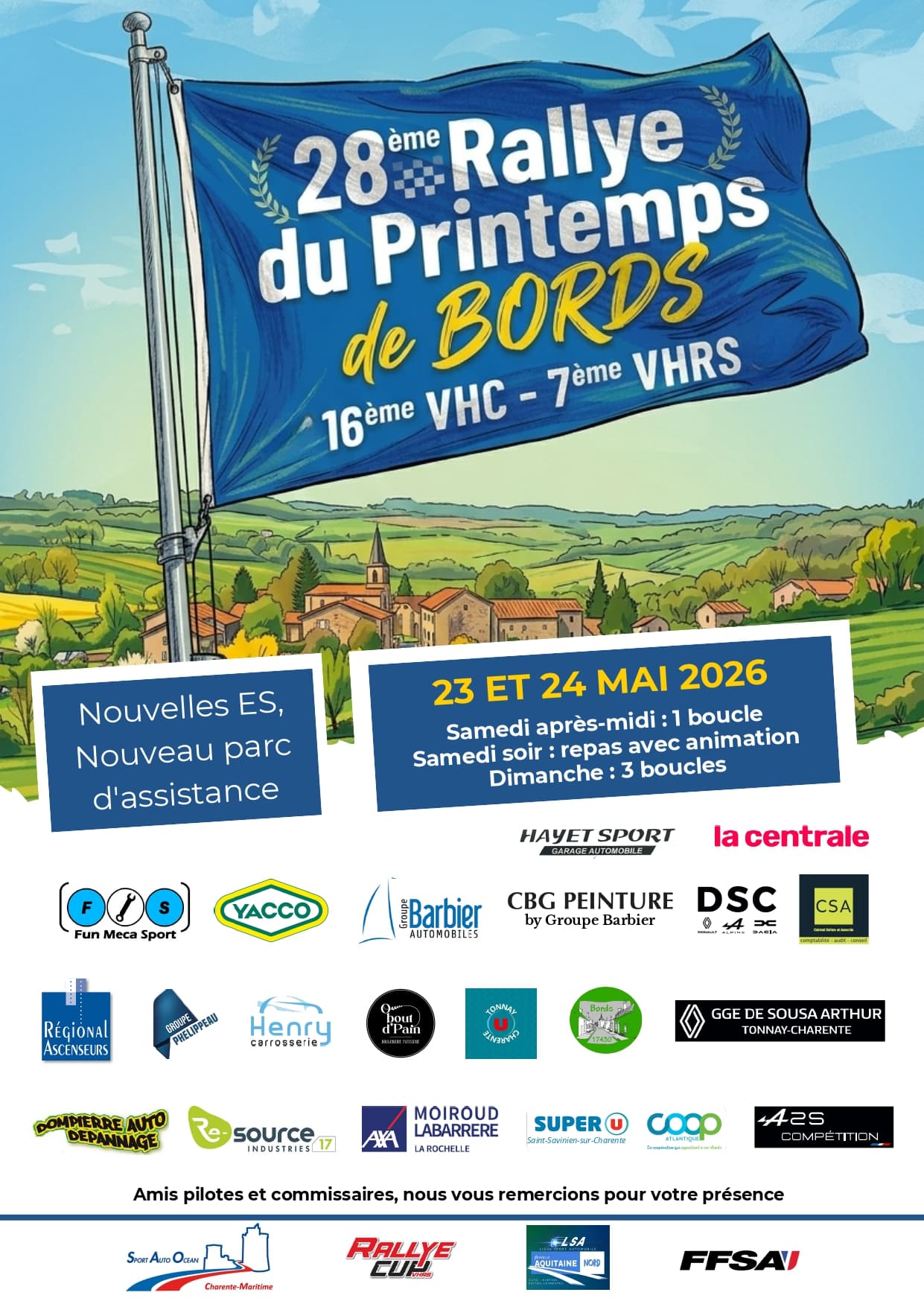 Lire la suite à propos de l’article Rallye du Printemps de Bords 2026 – Liste des engagés