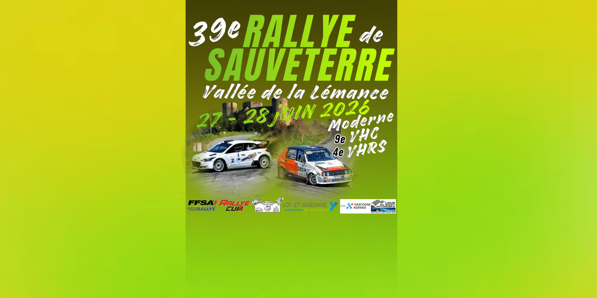 Lire la suite à propos de l’article Rallye de Sauveterre Vallée de la Lémance 2026 : la liste des engagés