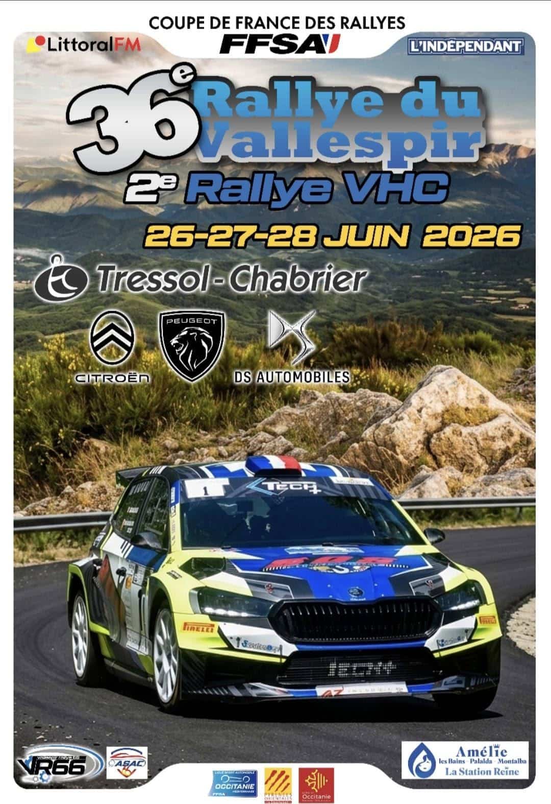 You are currently viewing Rallye du Vallespir 2026 : présentation, horaires et liste des 57 engagés