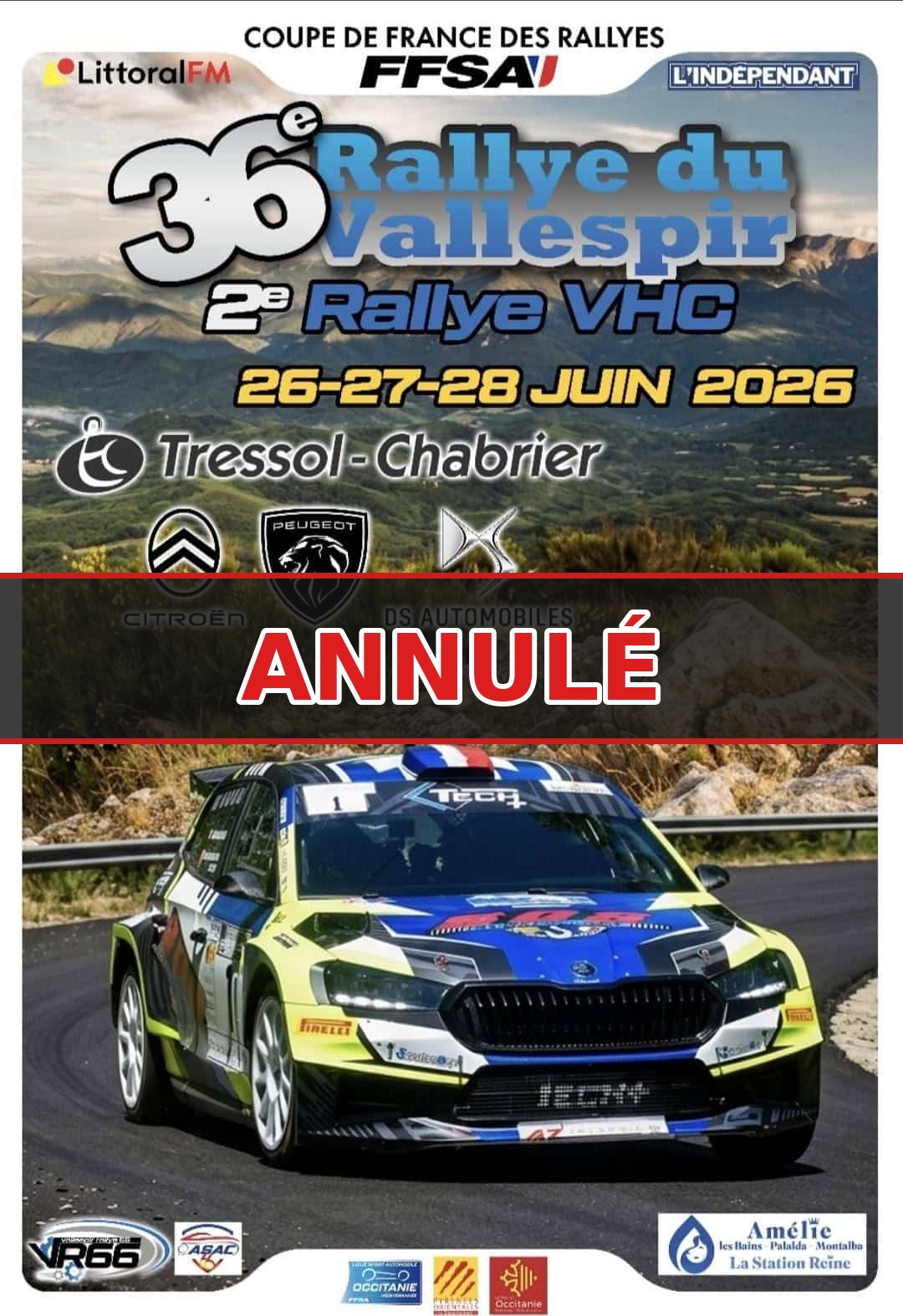 You are currently viewing Rallye du Vallespir 2026 : l&rsquo;épreuve annulée en raison de la canicule