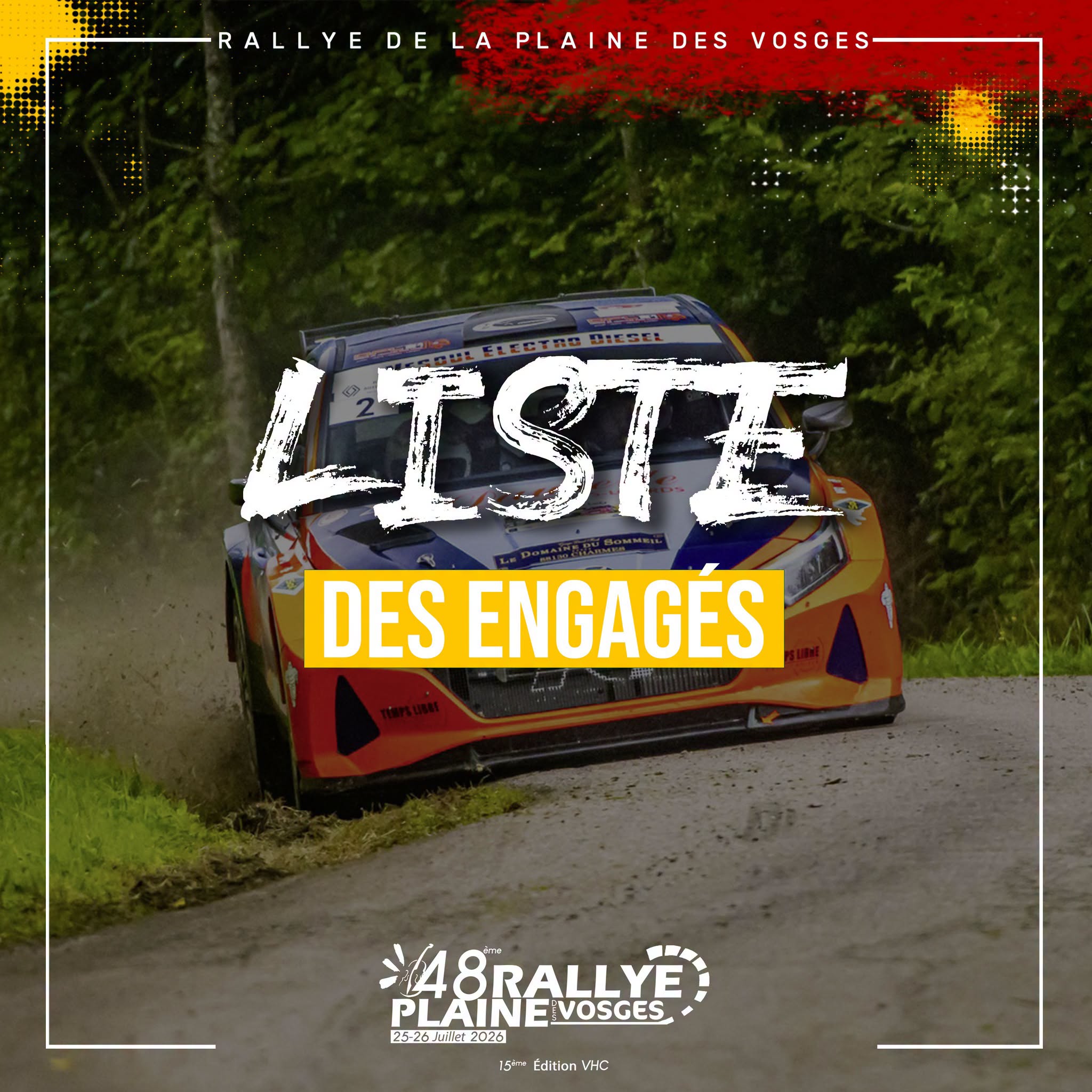 Lire la suite à propos de l’article Rallye Plaine des Vosges 2026 : la liste des engagés