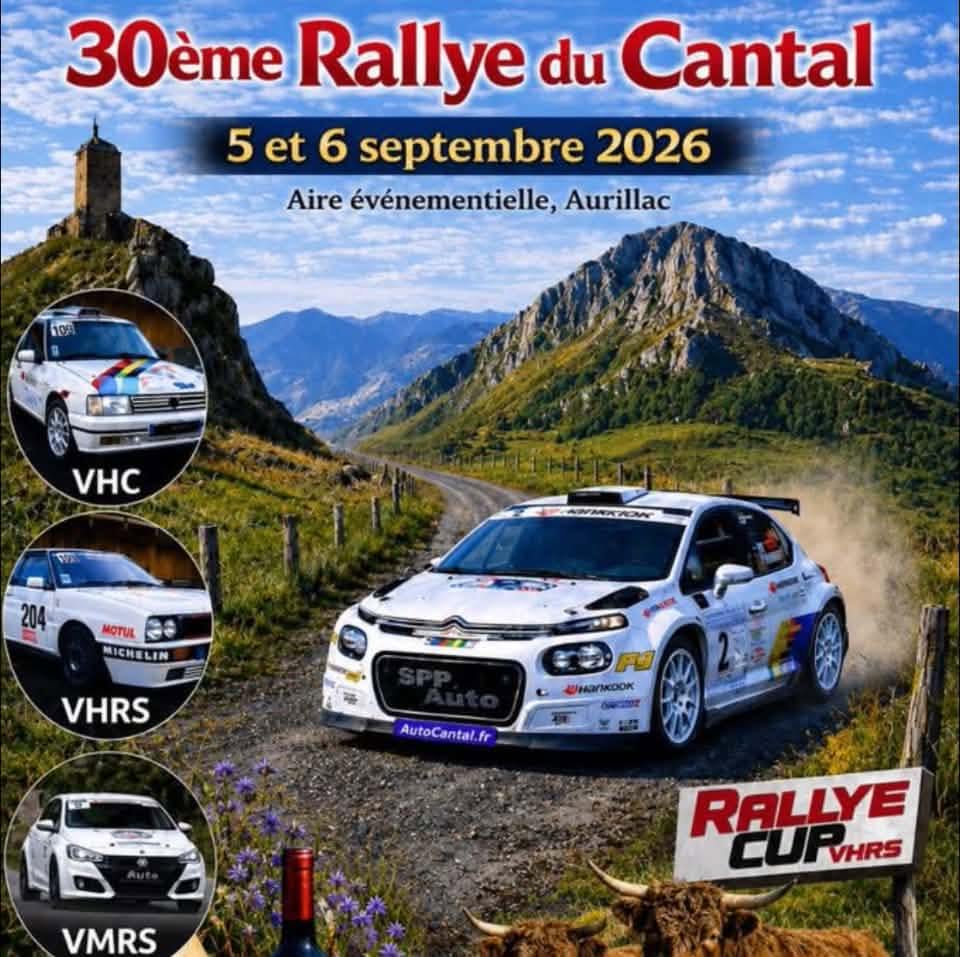 Lire la suite à propos de l’article Rallye du Cantal 2026 : le programme et horaires