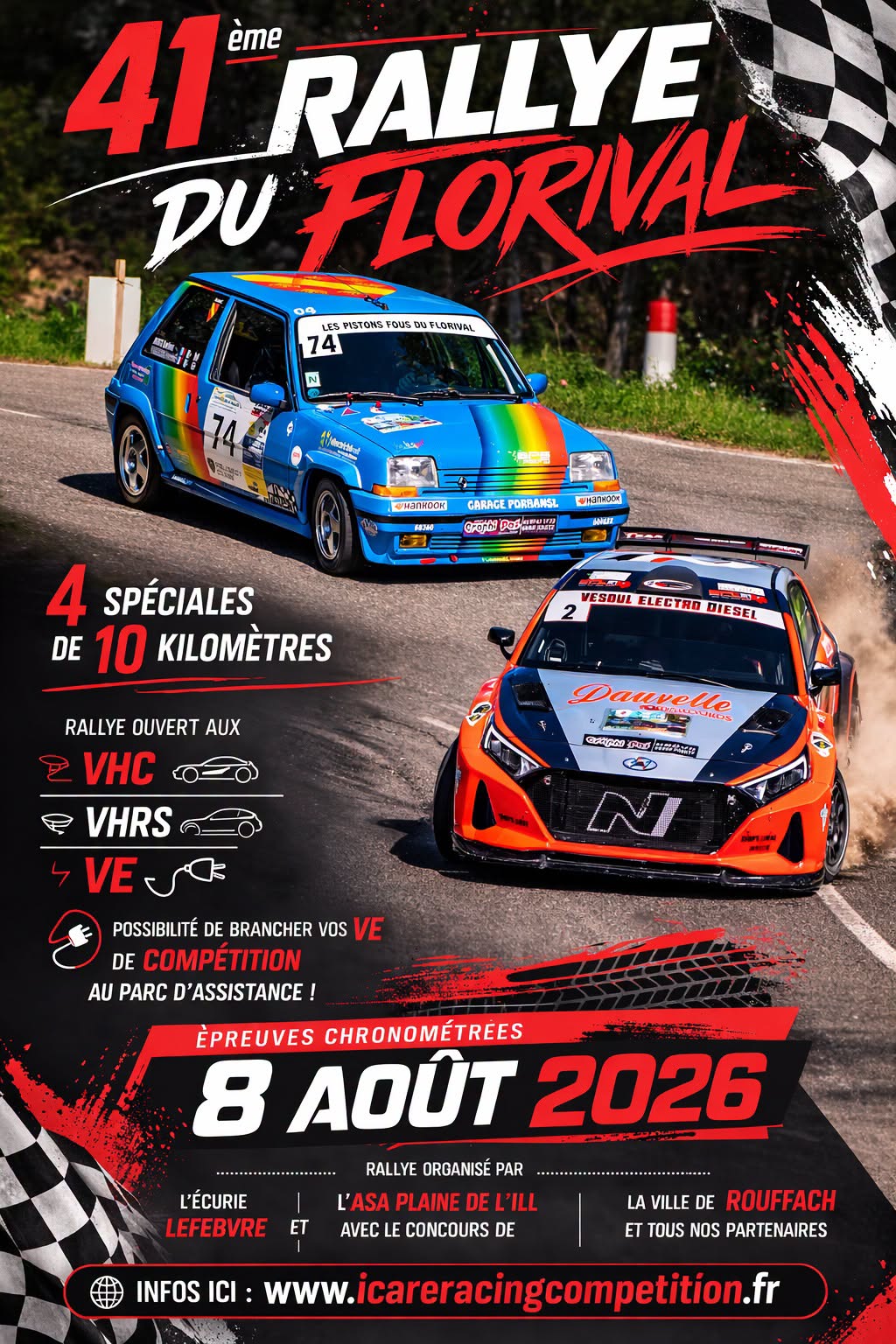 Lire la suite à propos de l’article Rallye du Florival 2026 : programme et timing