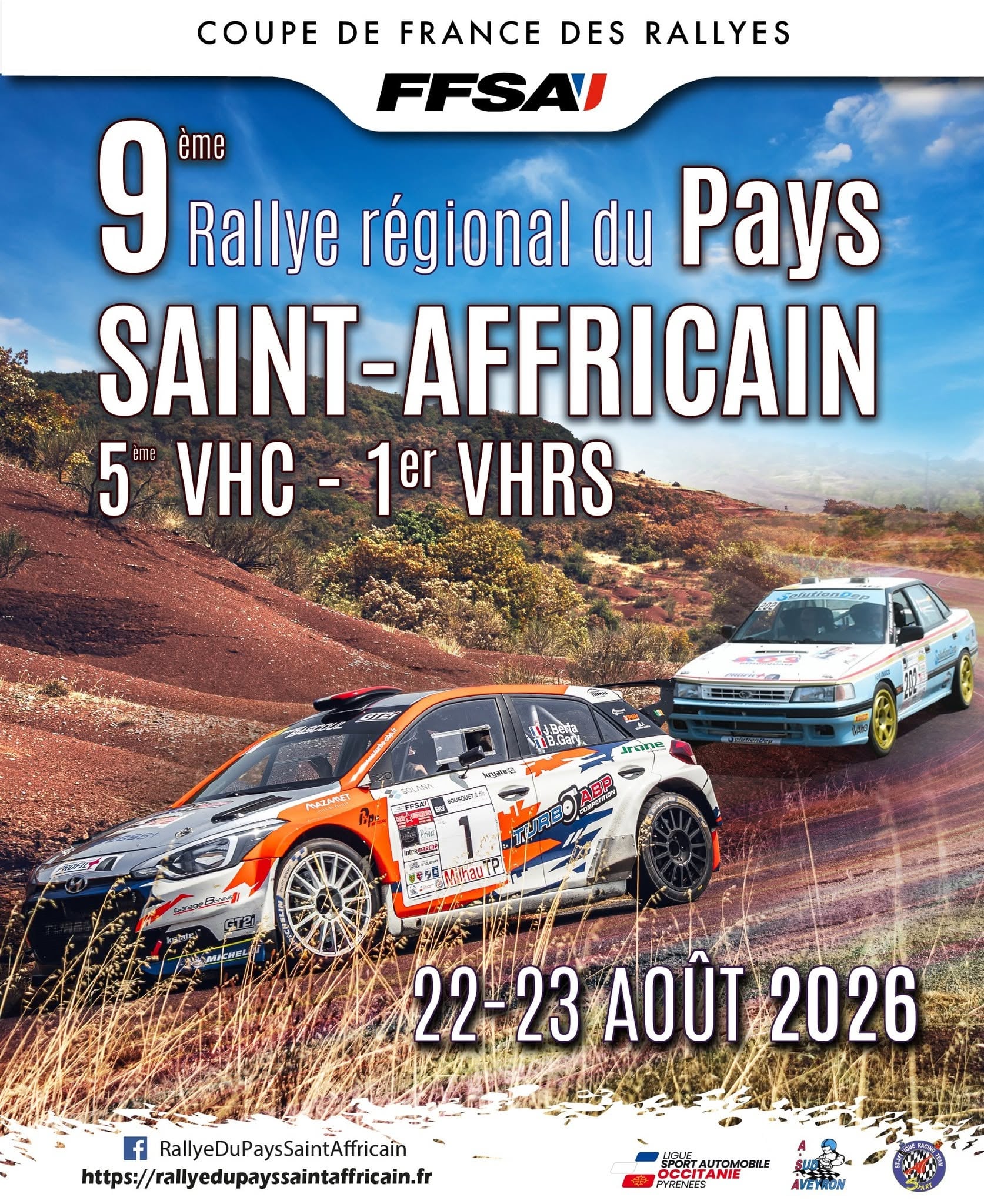 Lire la suite à propos de l’article Rallye du Pays Saint-Affricain 2026 : programme et les 4 spéciales