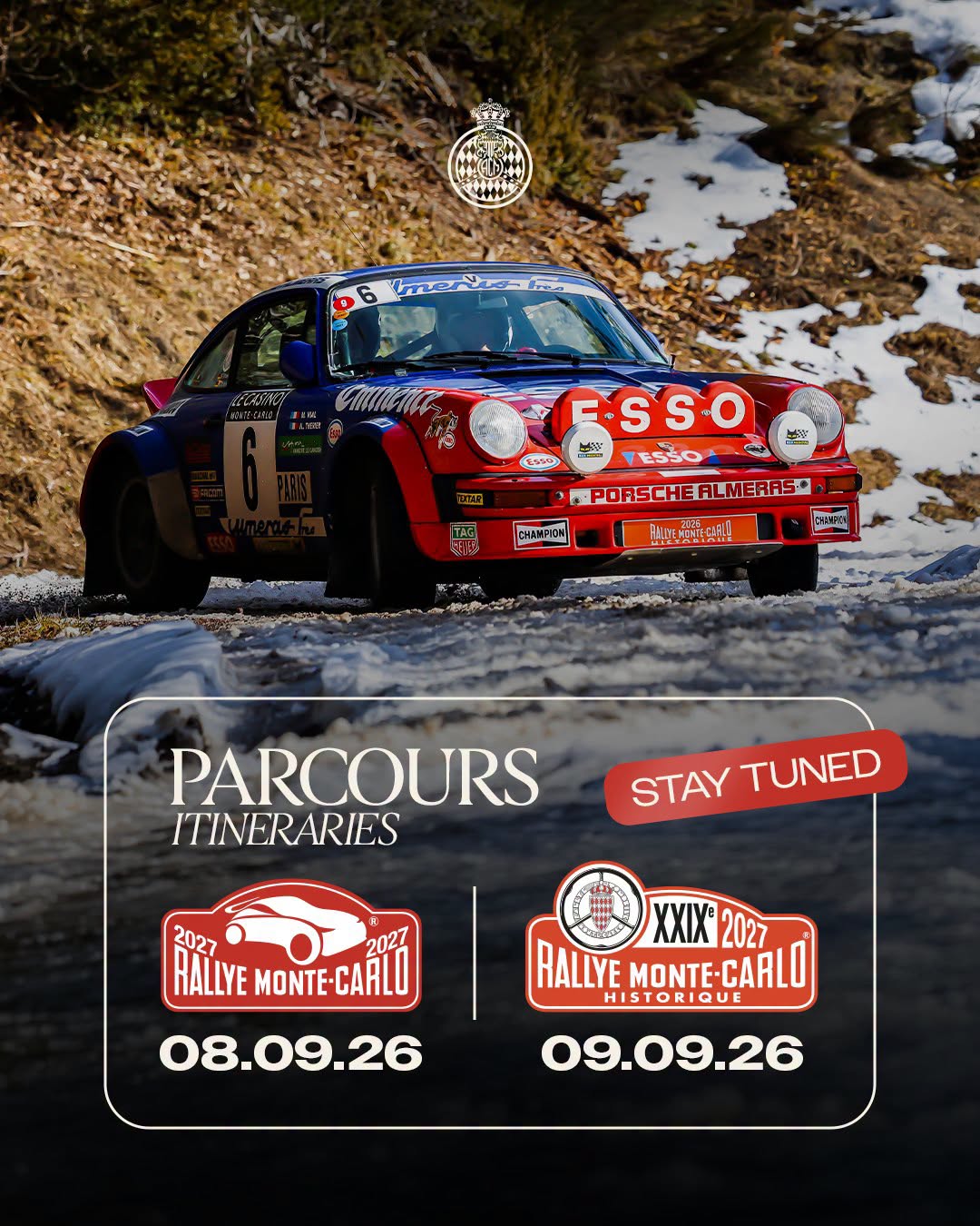 Date parcours - Rallye Monte Carlo 2027