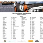 Tour de Corse Historique - Liste des engagés - Provisoire