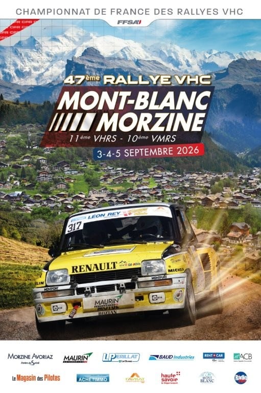 Lire la suite à propos de l’article Rallye Mont-Blanc Morzine 2026 : les 56 engagés du plateau VHC