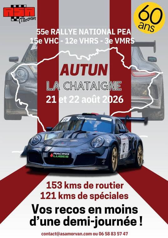 Vous consultez actuellement Rallye d&rsquo;Autun Sud Morvan 2026 : parcours, spéciales et programme