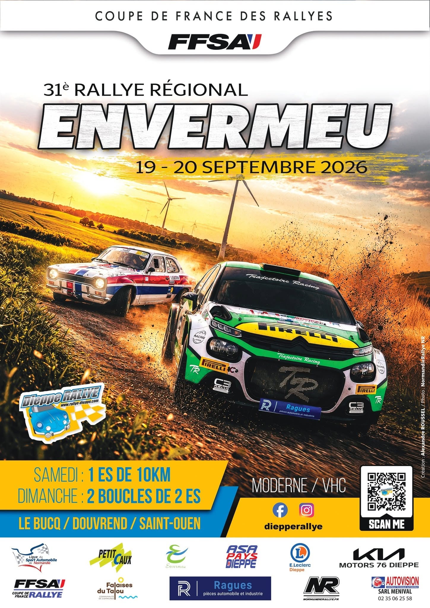 Lire la suite à propos de l’article Rallye d&rsquo;Envermeu 2026 : les engagés