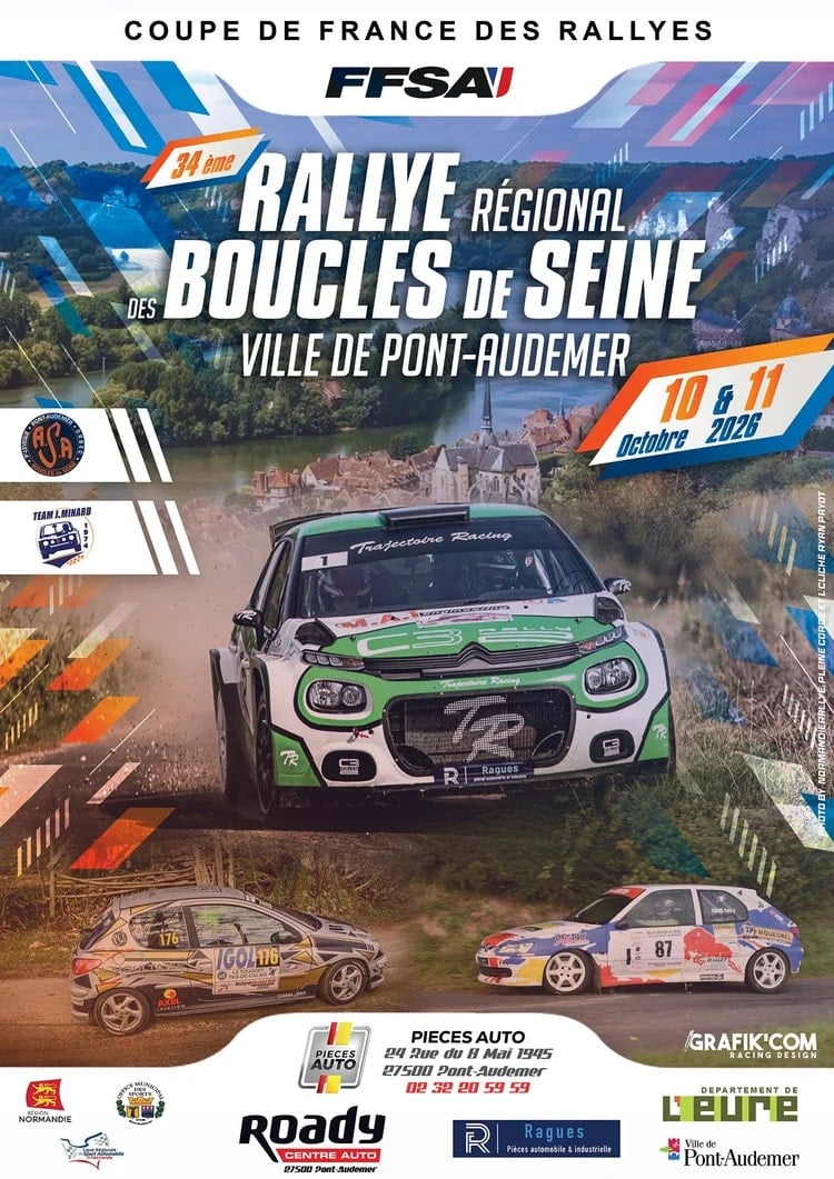 Vous consultez actuellement Rallye des Boucles de Seine 2026 : la liste des engagés