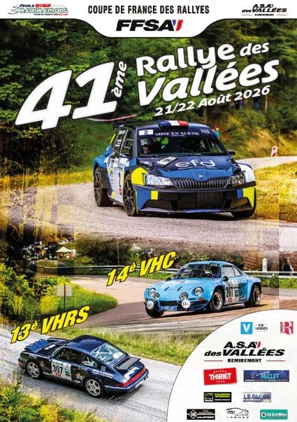 Vous consultez actuellement Rallye des Vallées 2026 : parcours, spéciale et horaires