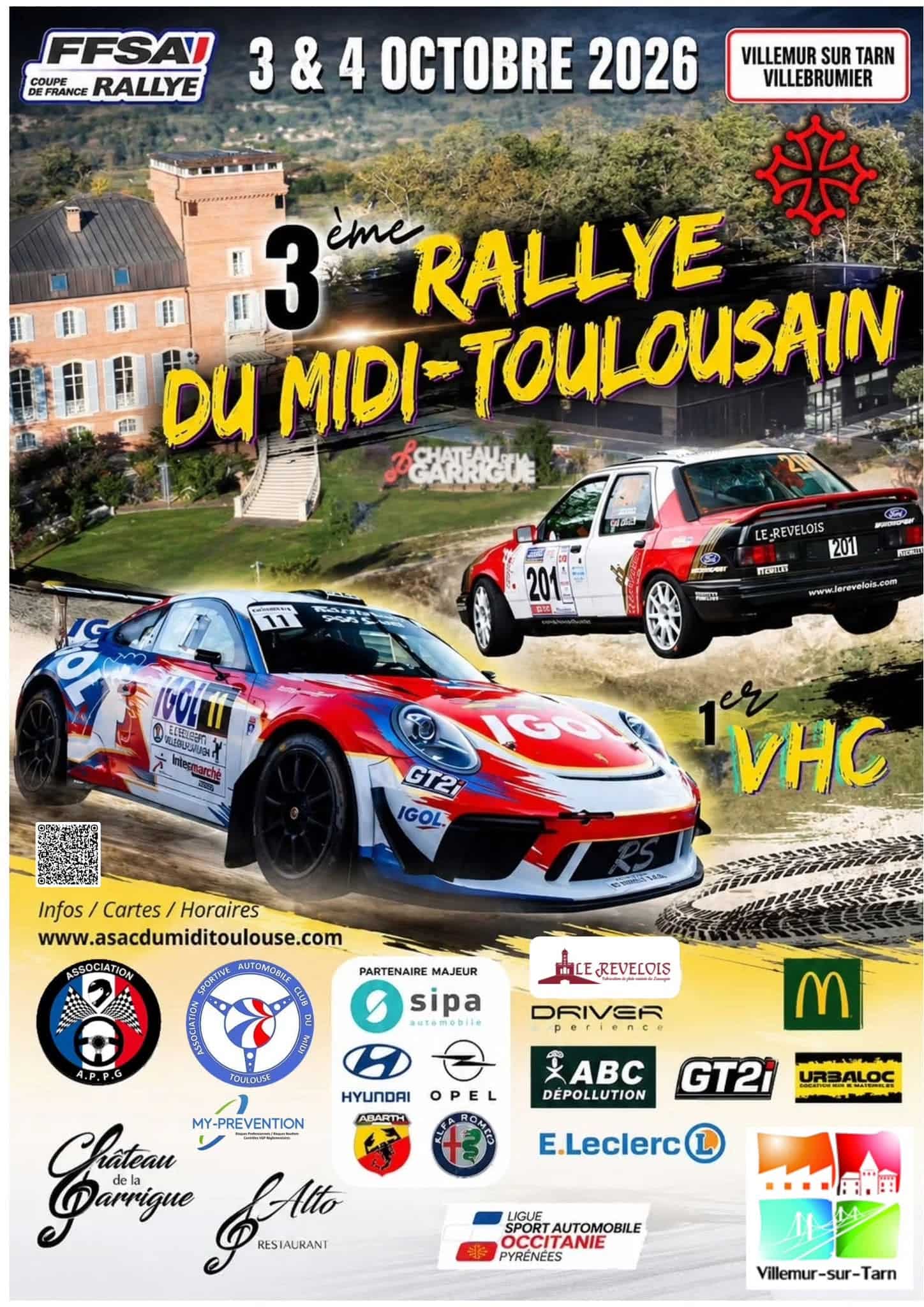 Lire la suite à propos de l’article Rallye du Midi Toulousain 2026 : les 48 engagés