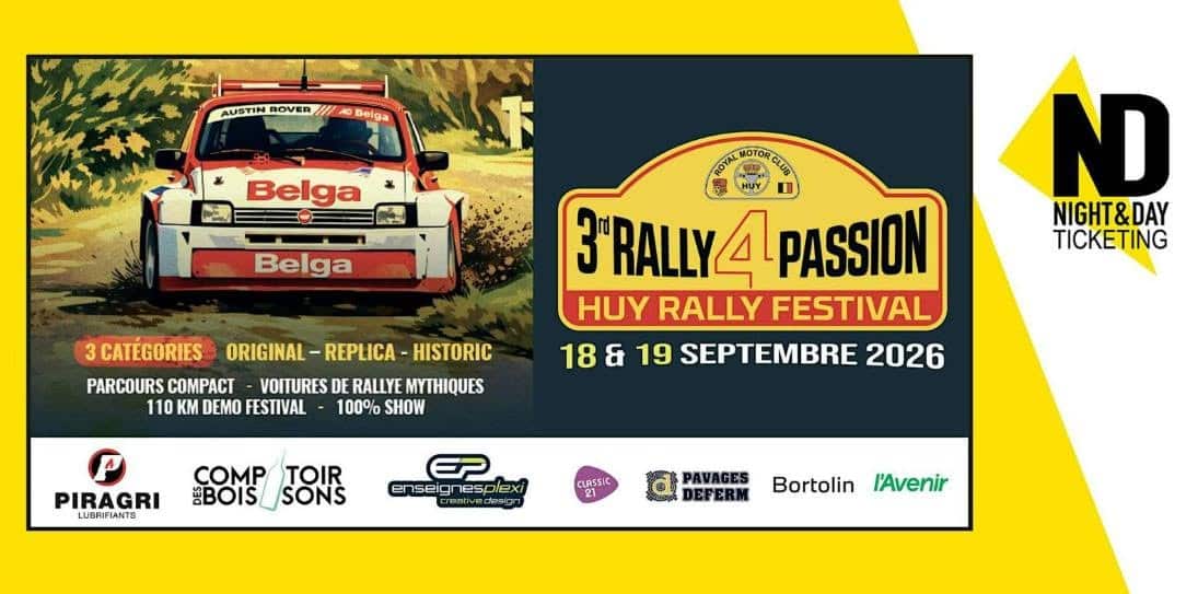 You are currently viewing Rally 4 Passion – Huy Rally Festival 2026 : engagés et spéciales