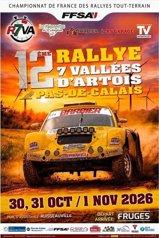 Lire la suite à propos de l’article Rallye TT 7 Vallées d&rsquo;Artois 2026 : parcours et programme