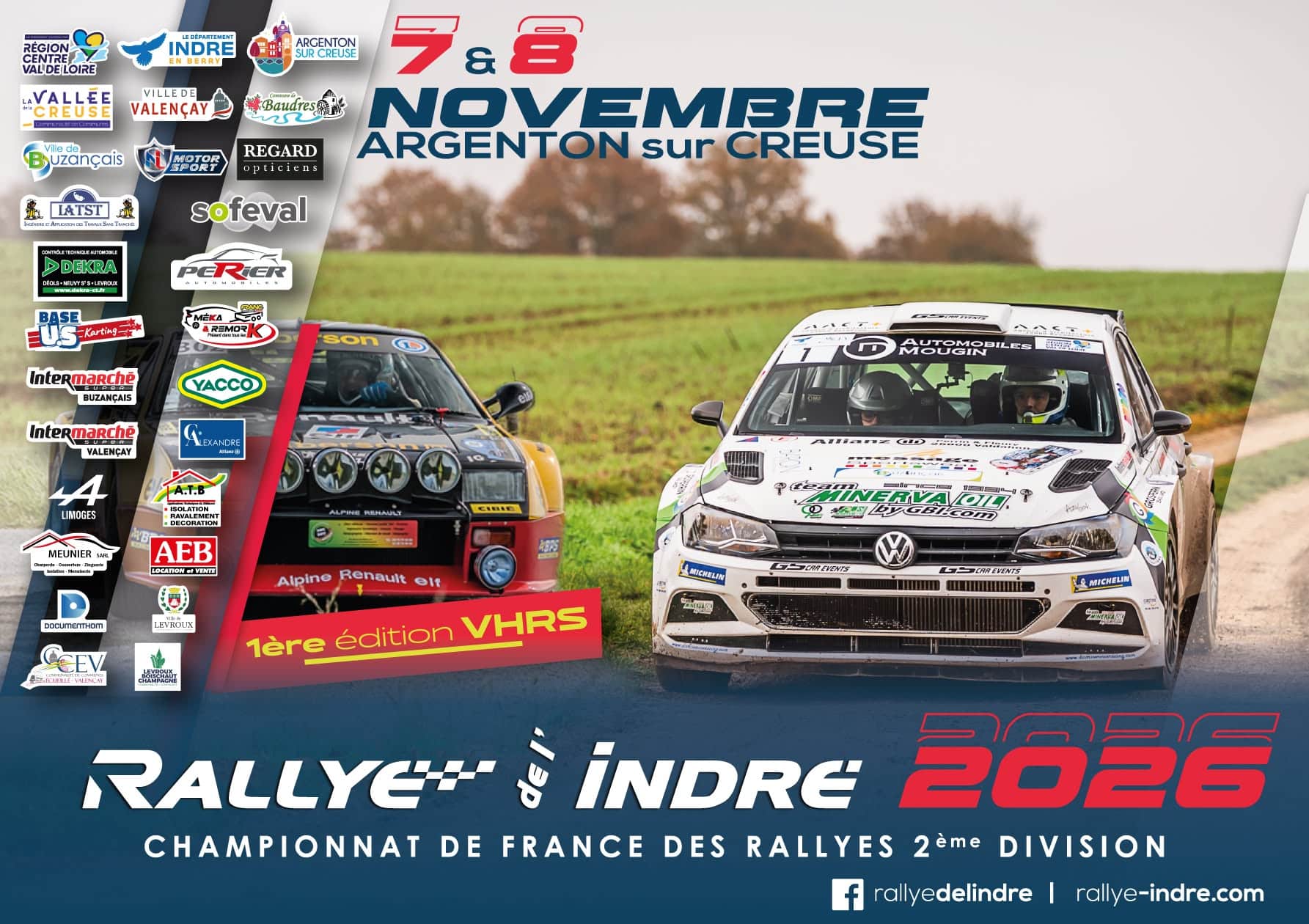 Lire la suite à propos de l’article Rallye de l&rsquo;Indre 2026 : parcours, spéciales et horaires