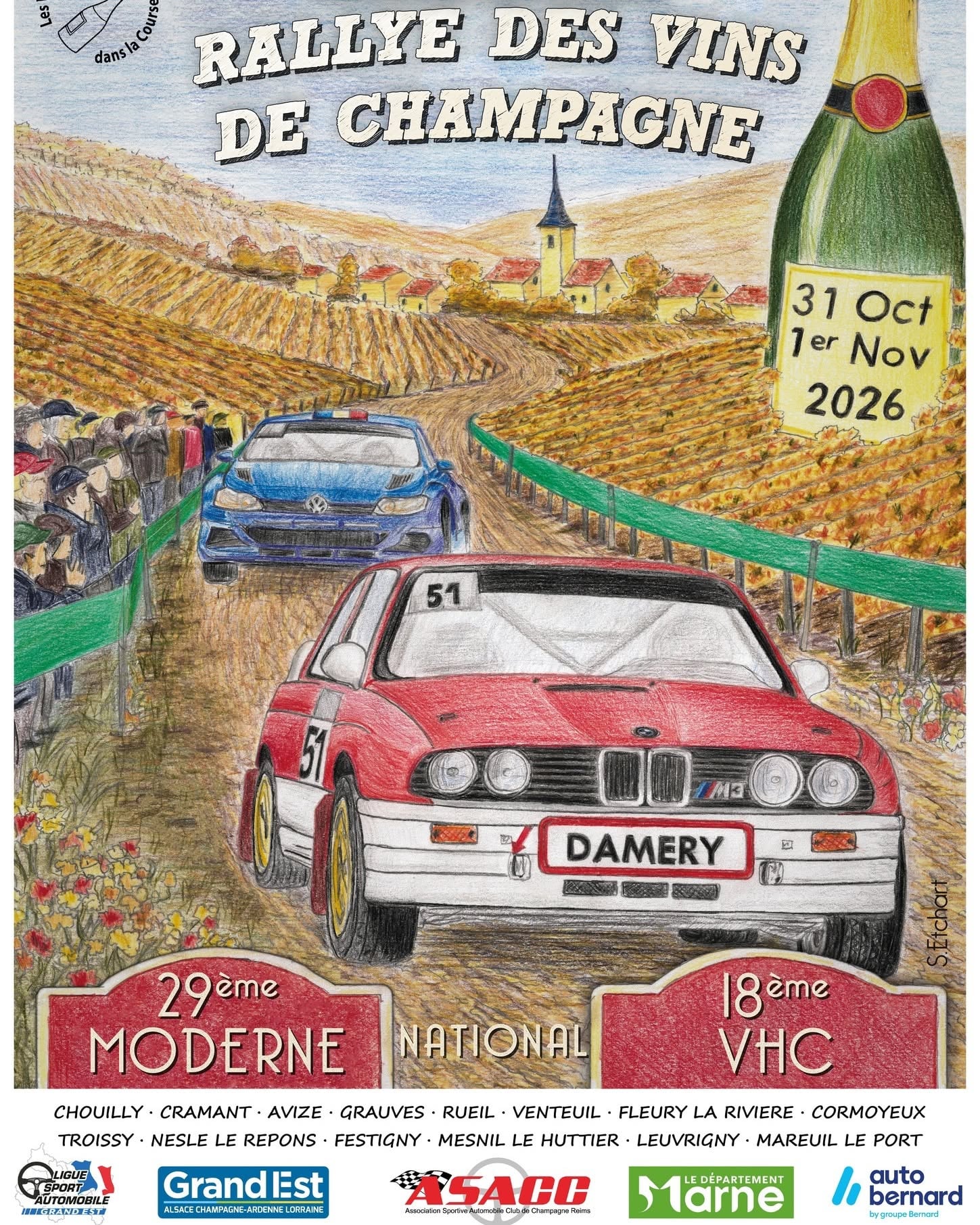 Vous consultez actuellement Rallye des Vins de Champagne 2026 : la liste des engagés