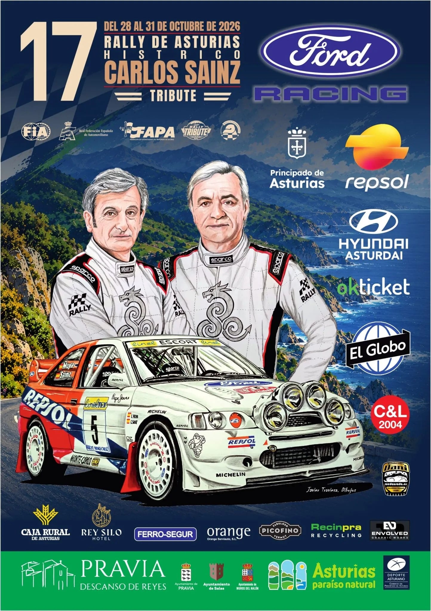 Vous consultez actuellement Rally Asturias Histórico 2026 : les engagés, Sainz, Loeb, Delecour