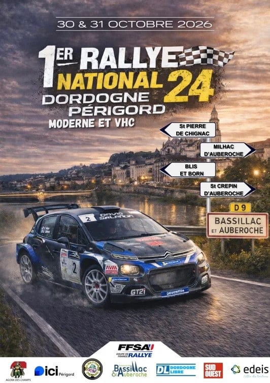 Lire la suite à propos de l’article Rallye 24 Dordogne Périgord 2026