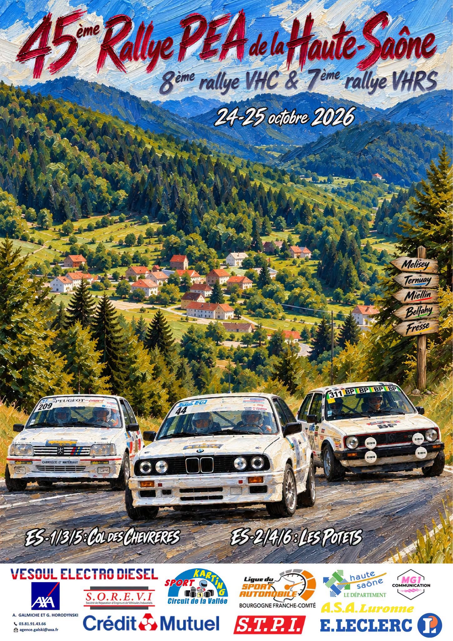Vous consultez actuellement Rallye de la Haute-Saône 2026 : la liste des 116 engagés