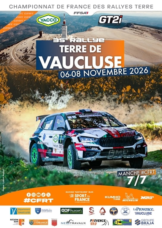Lire la suite à propos de l’article Rallye Terre de Vaucluse 2026 : parcours, spéciales et horaires